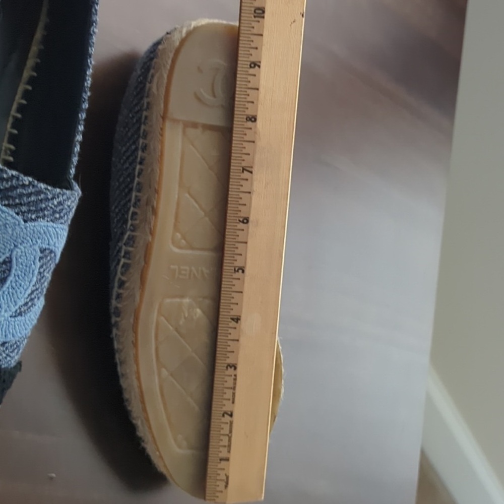 CHANEL 🩵 Espadrilles Blue Canvas size 37 - Picture 13 of 14